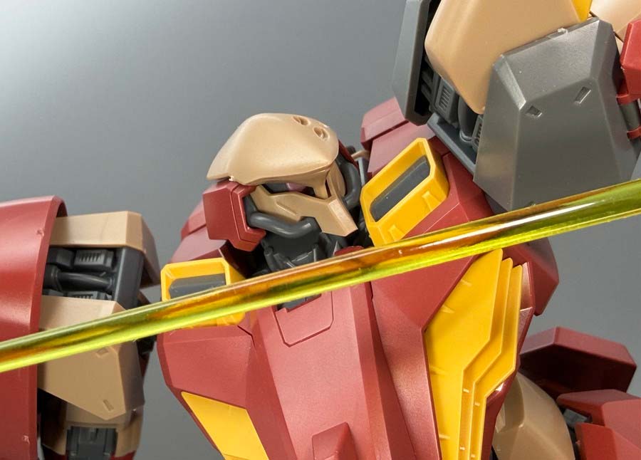 HGメッサーM01型（ガウマン機）のガンプラレビュー画像です