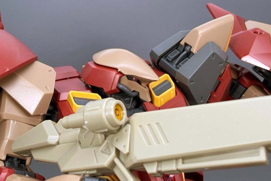 HGメッサーM01型（ガウマン機）のガンプラレビュー画像です